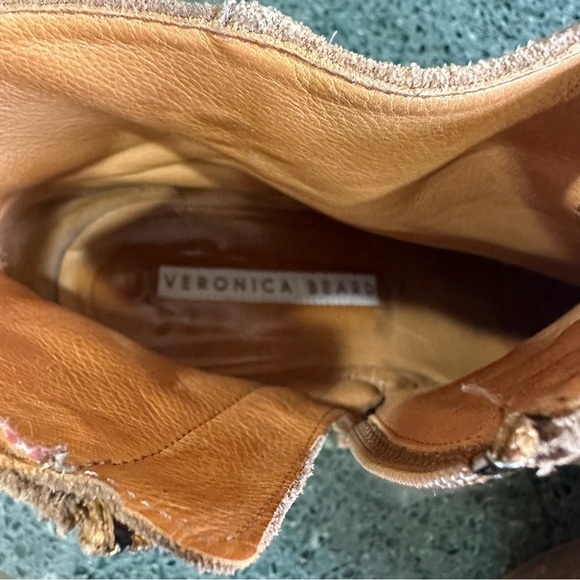 Veronica Beard Tanner Suede Leather Zip Ankle Boot Size 37.5 US 6.5 - Picture 12 of 13